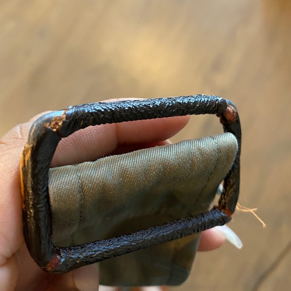 Vintage Green Slightly Iridescent Trench Coat - Picture 9 of 9